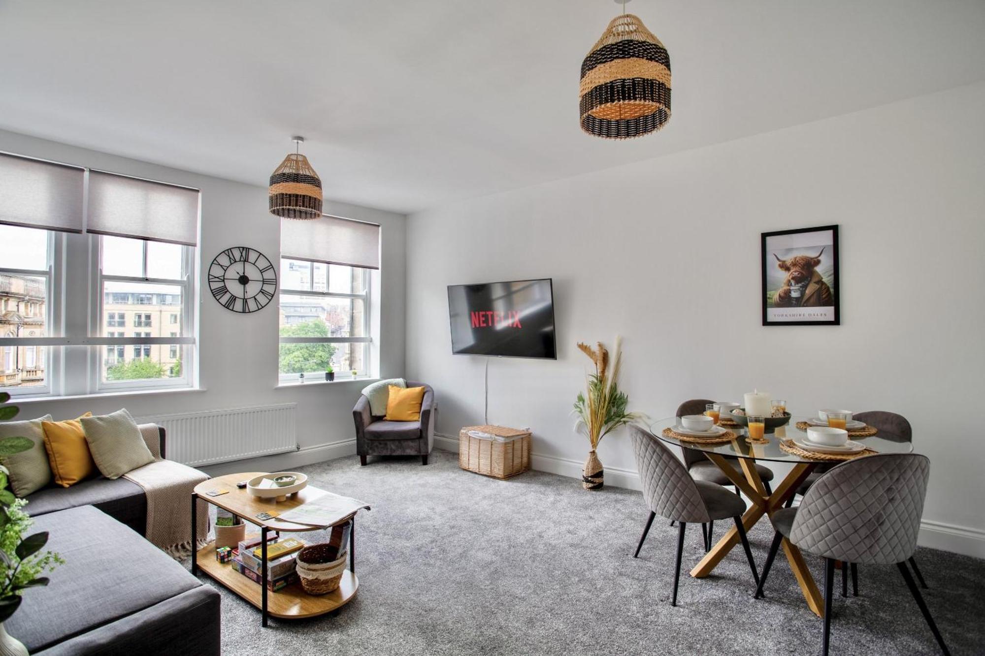 The Yorkshire Crown - Luxury Apartment - Free Parking Nearby Гаррогейт Екстер'єр фото